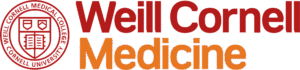 Weill Cornell Medicine logo with red and orange text and institutional seal